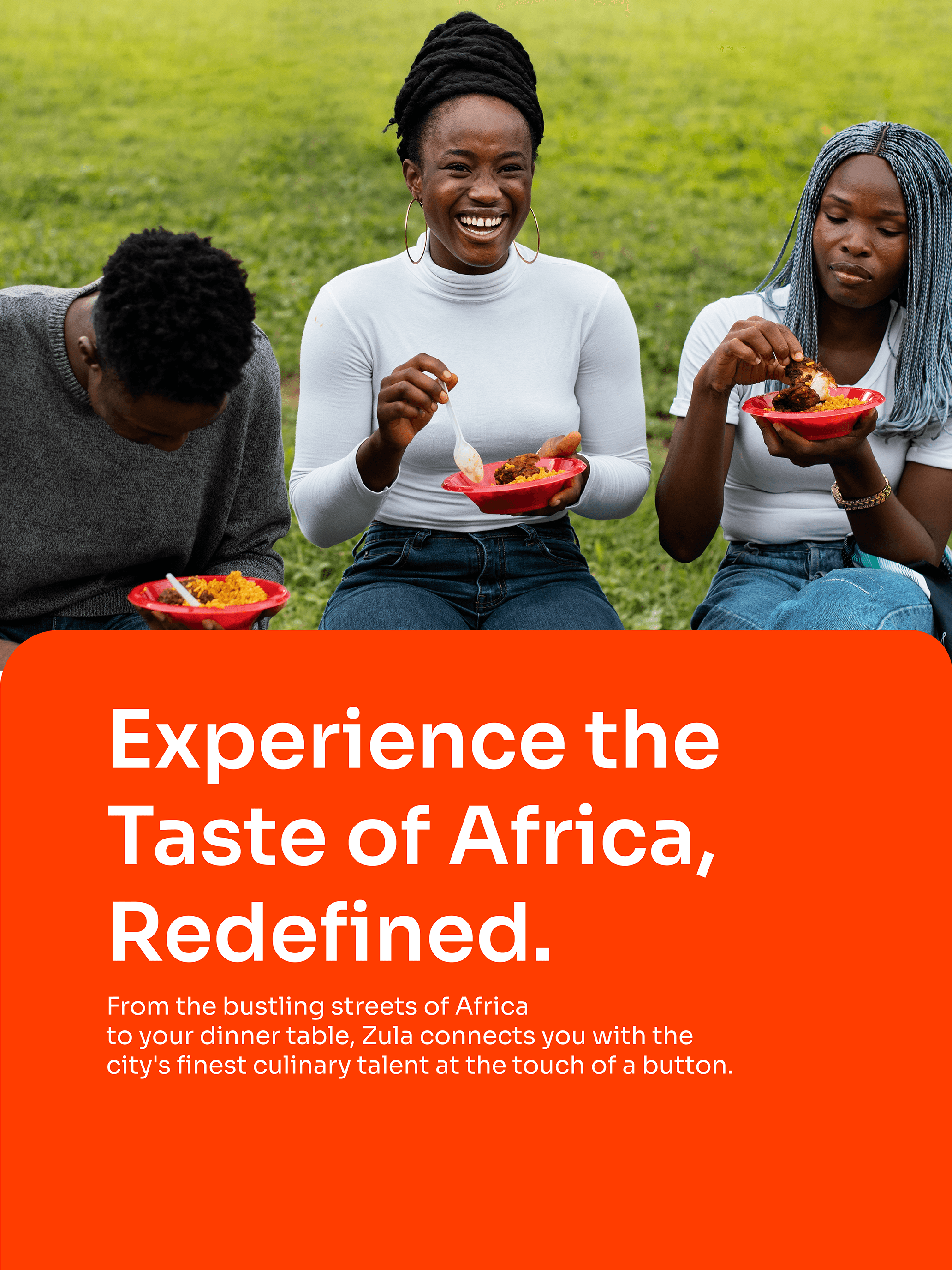 Experience the Taste of Africa — people enjoying local Ghanaian food